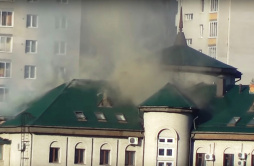 В Забайкалье горело здание краевого суда